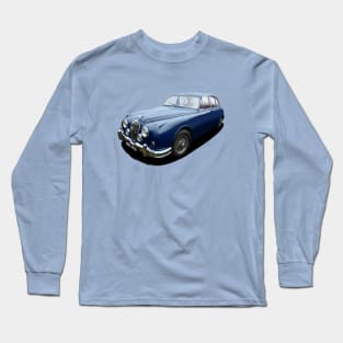 Mark 2 Jaguar in dark blue Long Sleeve T-Shirt